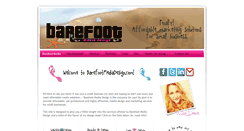 Desktop Screenshot of barefootmediadesign.com