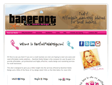 Tablet Screenshot of barefootmediadesign.com